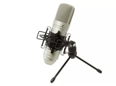 TASCAM TM80 - KARDIOIDMICROFON MIT KONDENSATOR + Ständer + Spider + Kabel