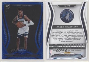 2020-21 Certified Mirror Blue Jaden McDaniels #173 Rookie RC