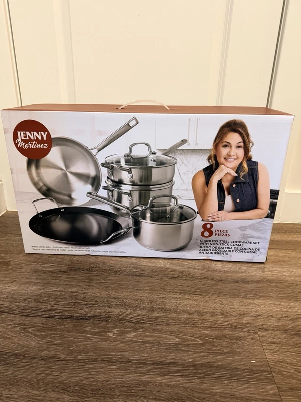 Jenny Martinez 8 Piece Stainless Steel Cookware Set