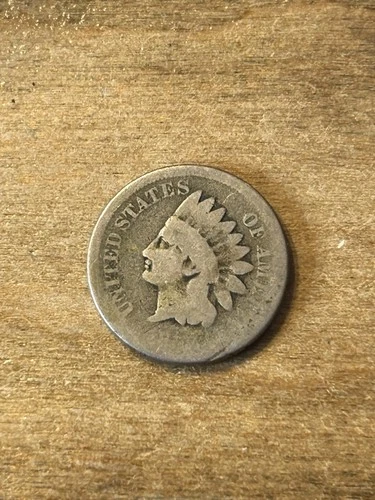 1859 Copper Nickel Indian Cent AG