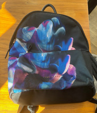 Ted Baker Backpack in stunning blue flower print and rose gold fastenings