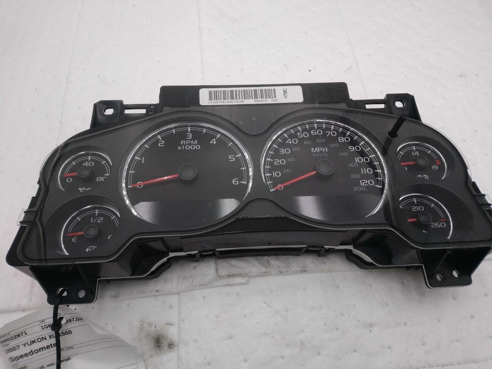 Medidor de velocímetro usado se adapta a: 2007 Gmc Yukon XL 1500 nuevo estilo piel de puerta lisa c Foto 2 de 4