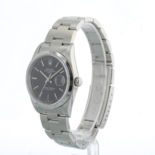Rolex Oysterdate 15200 34 mm Black Dial Stainless Steel Oyster 2003 Box & Papers - Picture 4 of 13
