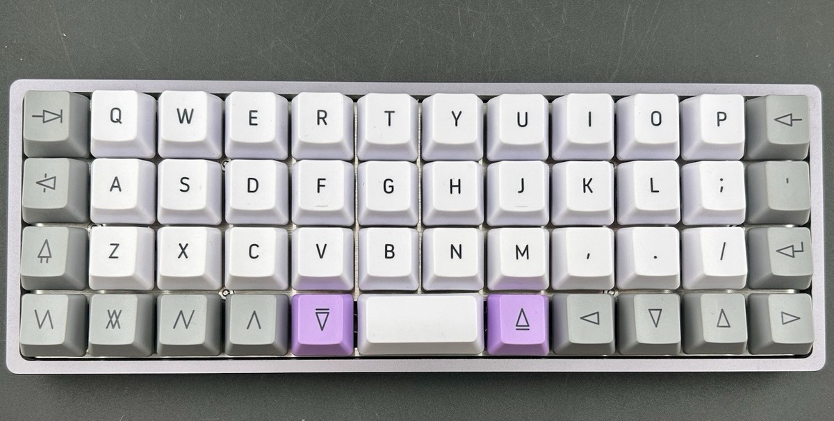 Massdrop OLKB Planck 48 Mechanical Keyboard Acute Keycaps