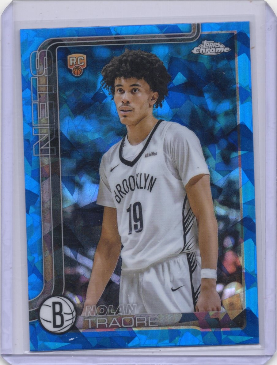 2025-26 Topps Chrome Sapphire Edition Nolan Traore Rookie Brooklyn Nets #269