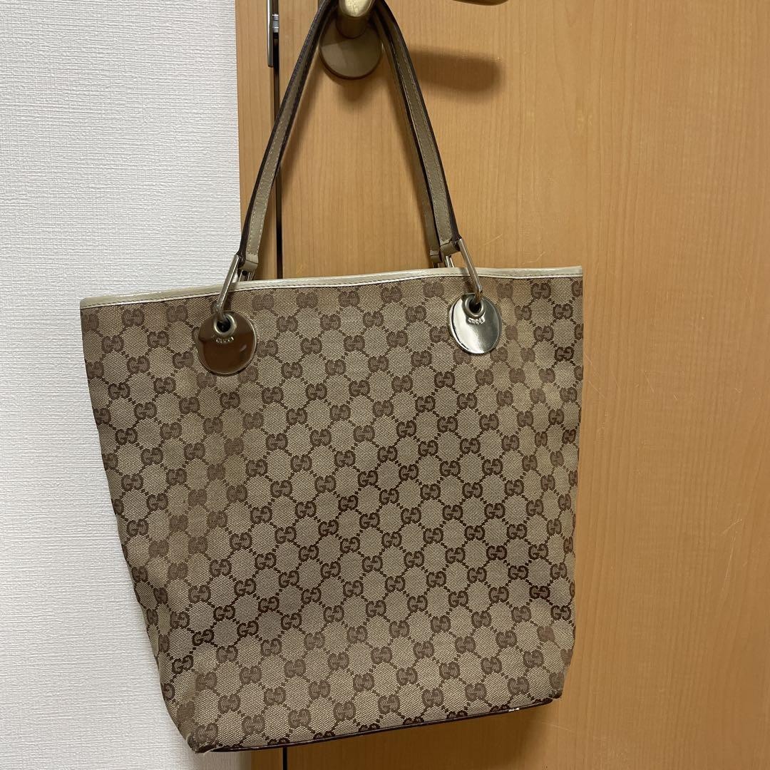 Gucci GG Monogram Canvas Tote Bag Authentic Japanese Import