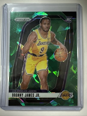 2024-25 Panini Prizm Bronny James Jr. #243 RC Rookie Green Ice