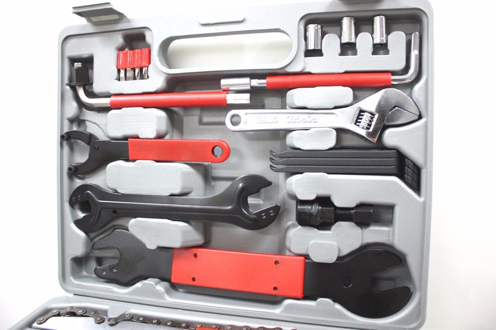 44PC MULTIFUNCTION BICYCLE BMX BIKES REPAIR TOOL KIT SET HOME MECHANIC