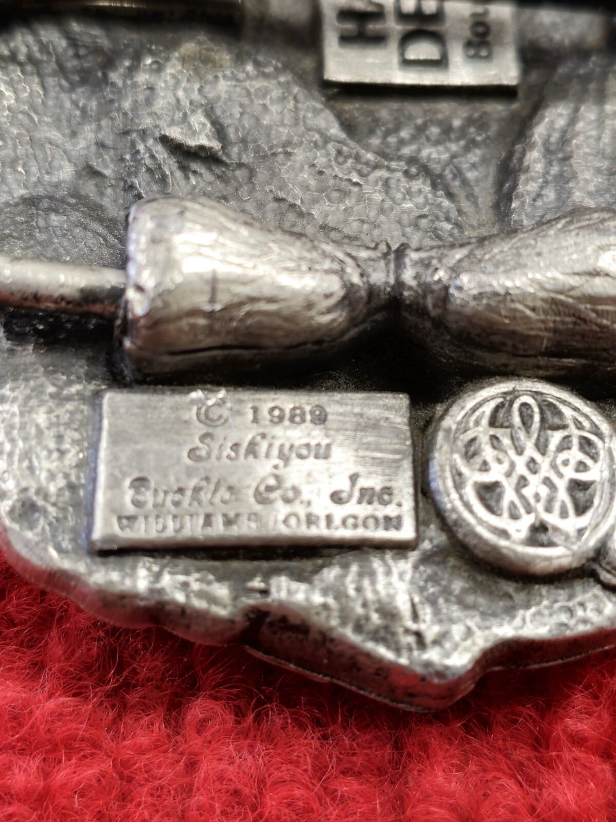 Harley Davidson Eagle Belt Buckle 1989 Siskiyou Harmo… Gem