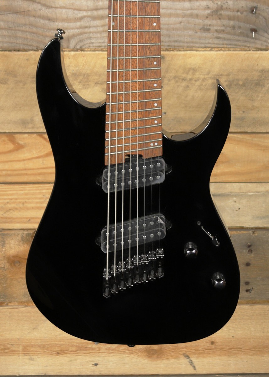 Ibanez RGMS8 Multi-Scale 8-String Electric Guitar Black