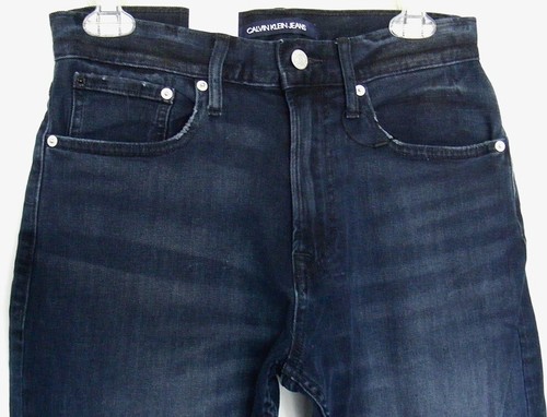 Calvin Klein DENIM JEANS Relaxed Straight CKJ 037 Blue Black NWT ~Men sz 28W 32L - Picture 2 of 5
