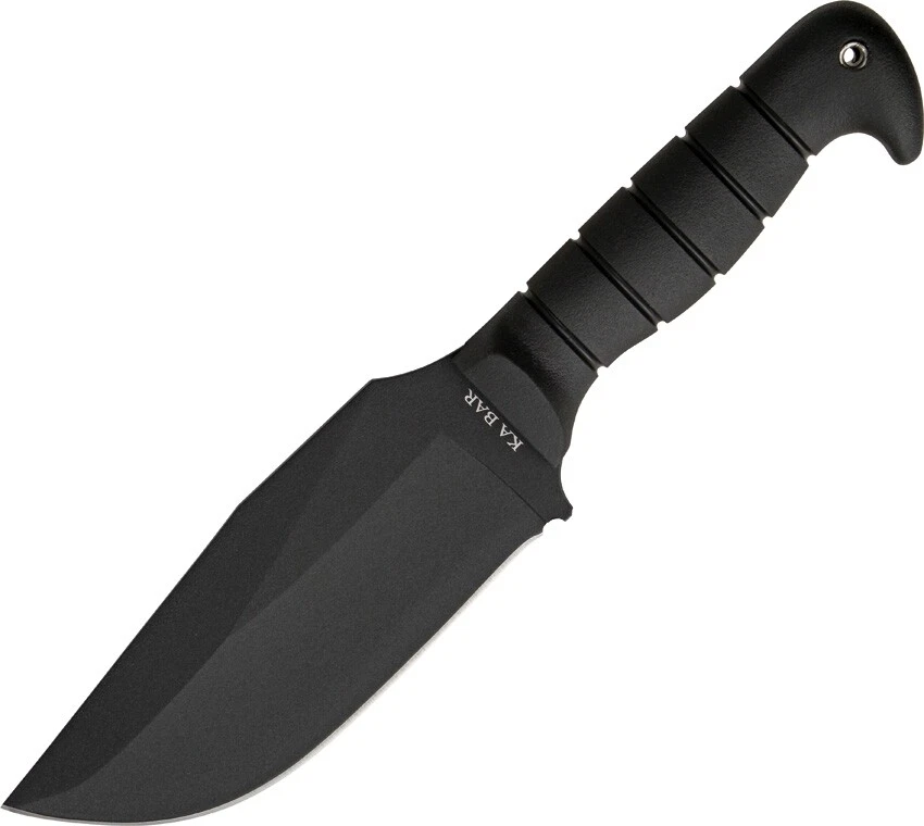 Cuchillo fijo Ka-Bar Heavy-Duty Warthog negro 1085 acero al carbono con funda 1278 Foto 3 de 4