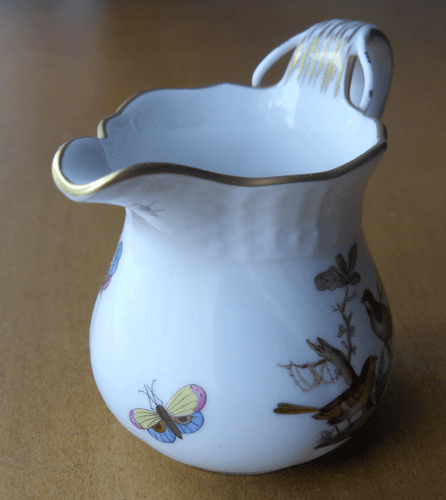 Herend Hungary Rothschild Bird miniature creamer~porcelain~MINT - Picture 3 of 6
