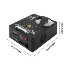 2000W DMX RGB 3in1 16 LED Smoke Machine Stage Lighting Vertical Fog Spray Remote