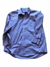 VTG 80's Men's Sears Roebuck Cotton Blend Dress Shirt Pink Size 17.5 - 32/33