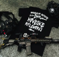 NOVESKE RIFLEWORKS x IRREGULAR DEFENSE T-SHIRT LARGE FINAL COLLAB SC NSW DEVGRU