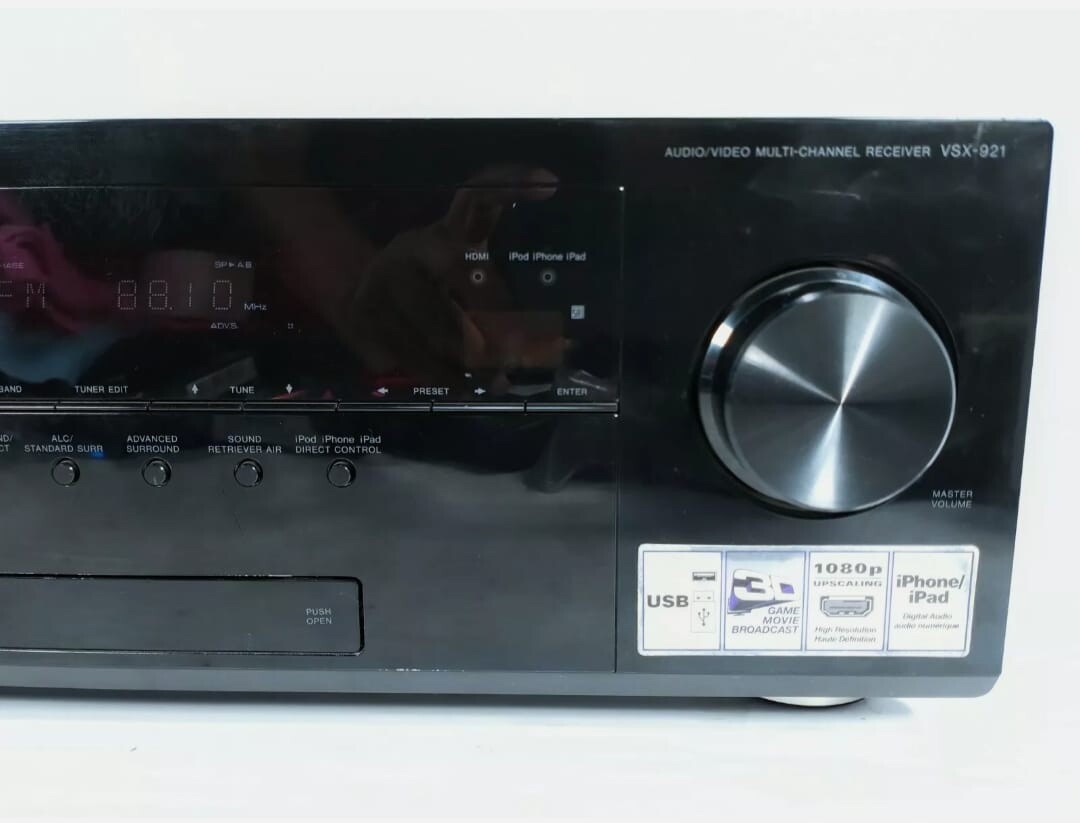 Pioneer VSX-921-K Audio/Video Multi-Channel Receiver NO REMOTE