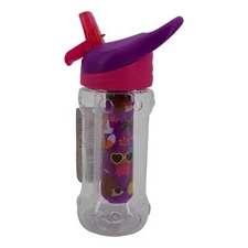 Cool Gear Paloma Printed 14 Oz Ez-freeze Water Bottle Sipper Straw Flip Cap Fox