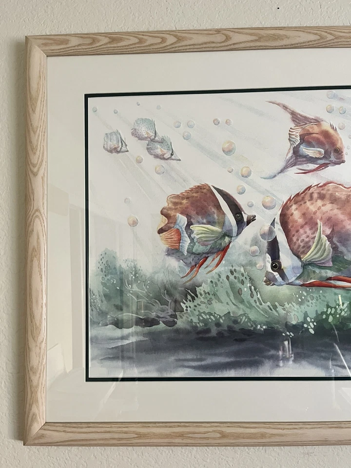 Litografía “Peces Tropicales VI” firmada y numerada por el artista Richard E William Foto 4 de 4