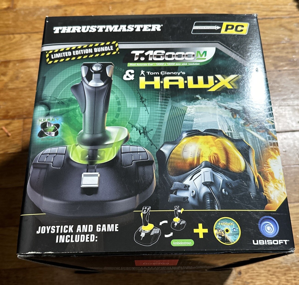 THRUSTMASTER T.16000M AMBIDEXTROUS HOTAS JOYSTICK USB PC New Old 