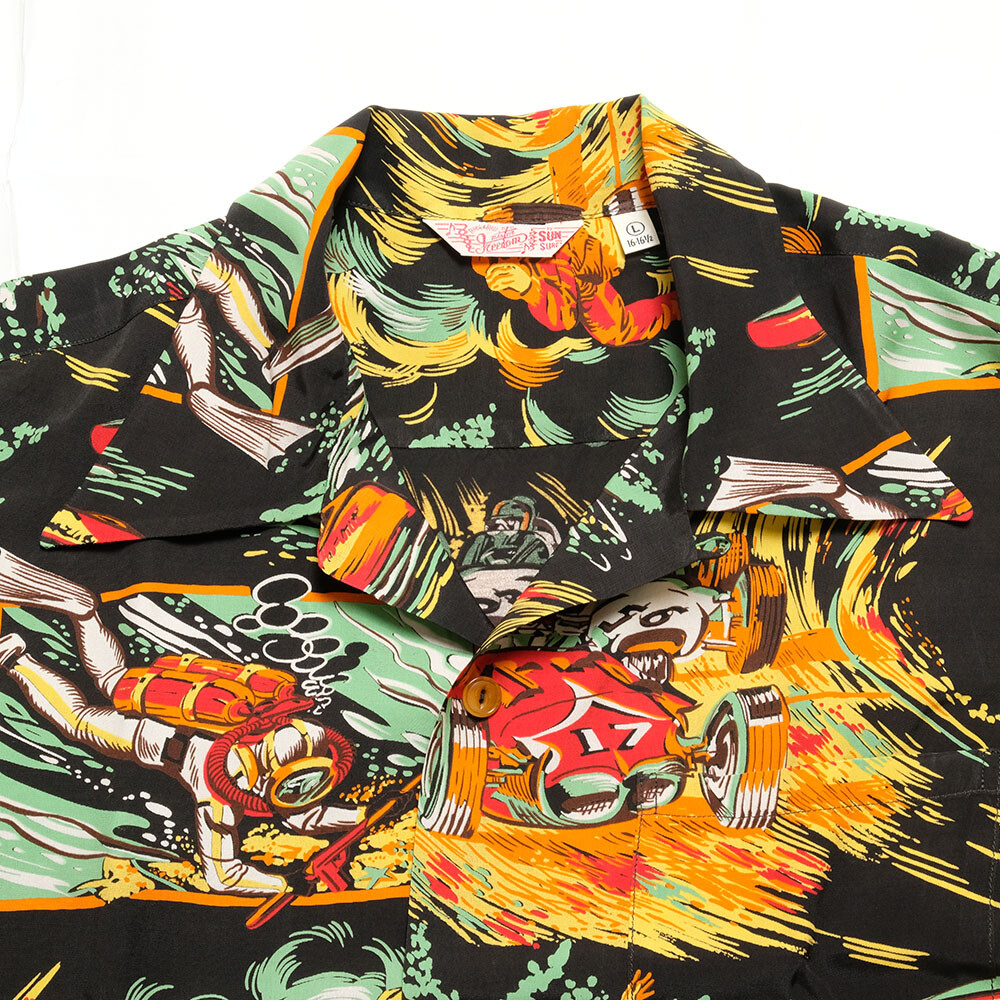 SUN SURF x Mister Freedom SC38992 ROCK'N ROLL SHIRT ACTION