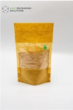 Transparent Window Fully Biodegradable Stand Up Pouch with Zip Lock