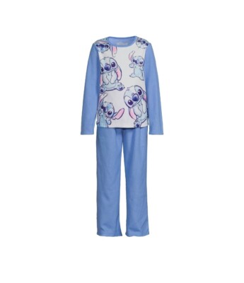 Girls Disney Stitch Long Sleeve Piece Pajama Set Size 6-6X