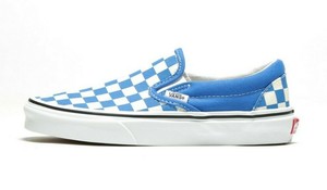 Vans feminino clássico Slip-on VN0A4BV31GB (Tabuleiro De Damas) nebulas Azul/Branco Verdadeiro | eBay