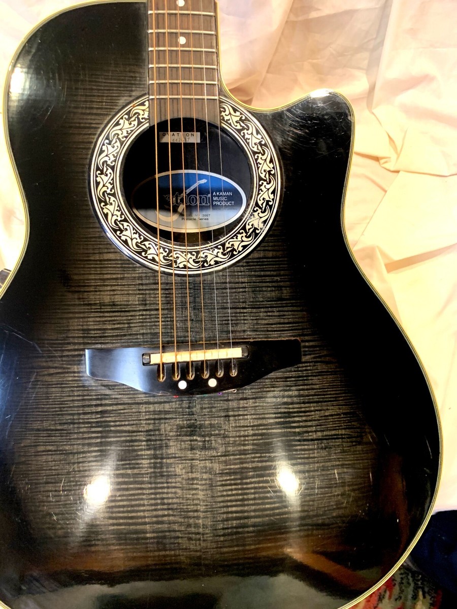 Ovation Pinnacle acoustic/electric Series 386T Black Burst
