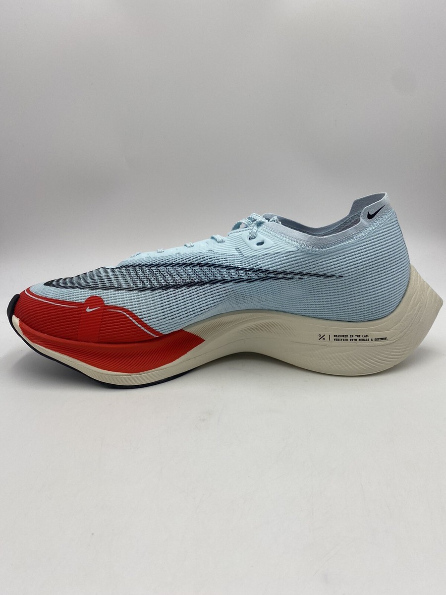 Nike ZoomX VaporFly NEXT% 2 Glacier Blue-Red Runners Size 5.5