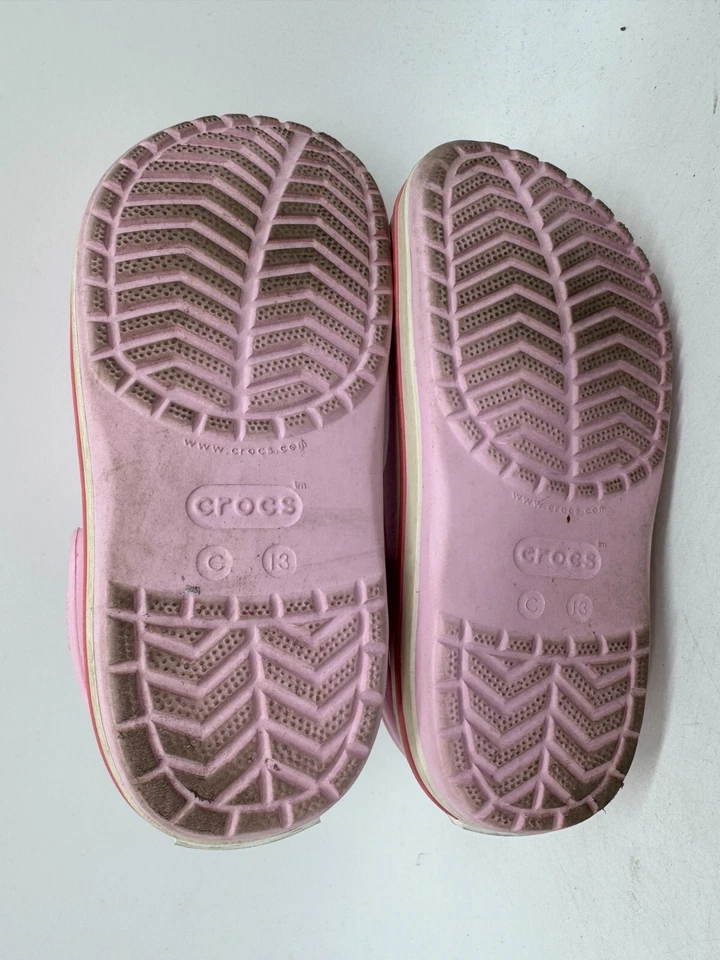 Crocs Crocband Classic Slip-On Rubber Casual Clog Kids Pink Slingback - C13 - Image 4 of 4