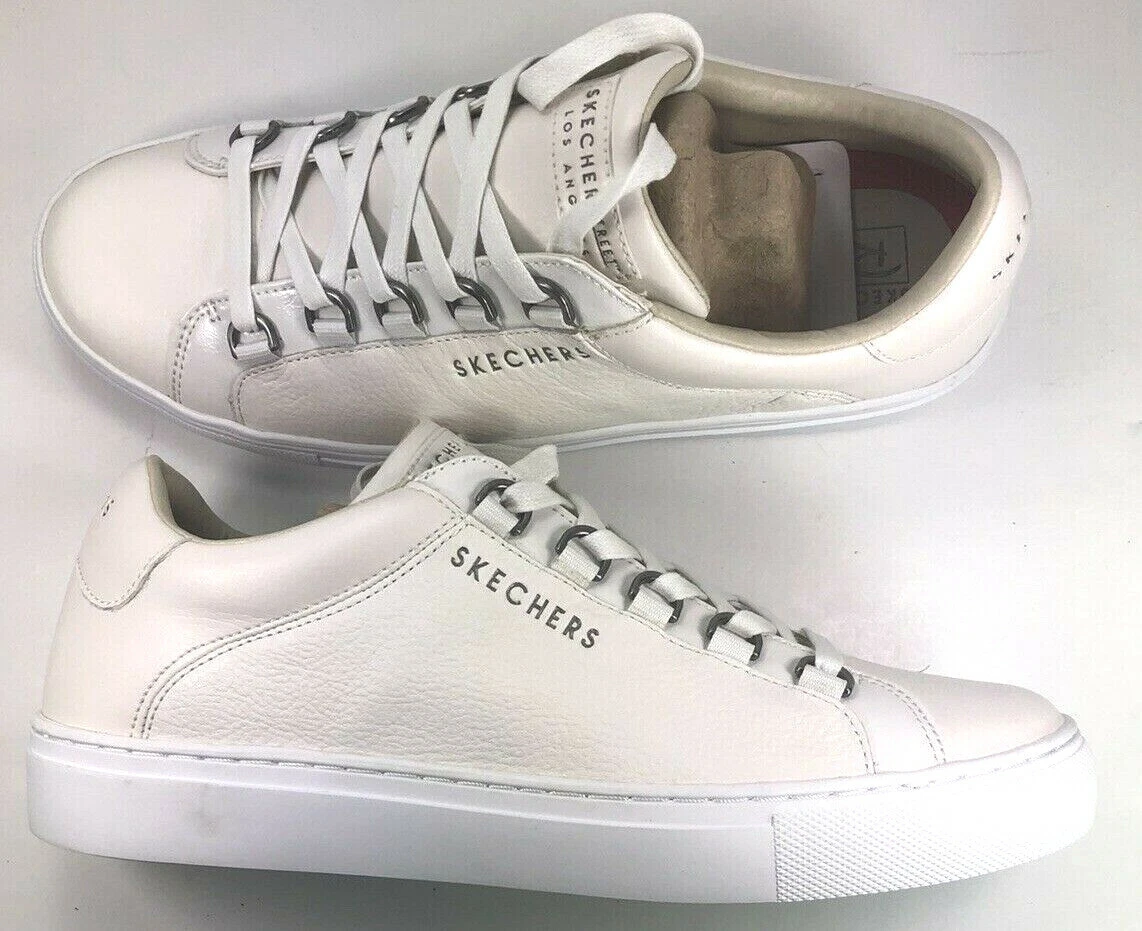Skechers Side Street C.Set Womens Leather Synthetic White Ride