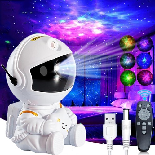 Astronaut Galaxy Star Projector LED Night Light Nebula Lamp Kids Room Decor Gift