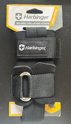BRAND NEW HARBINGER BIG GRIP PRO LIFTING STRAPS HEAVY LIFTING EXERCISE