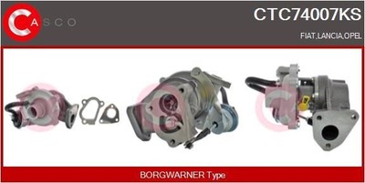 Casco CTC74007KS Lader, Aufladung für CHEVROLET  passend für FIAT LANCIA OPEL