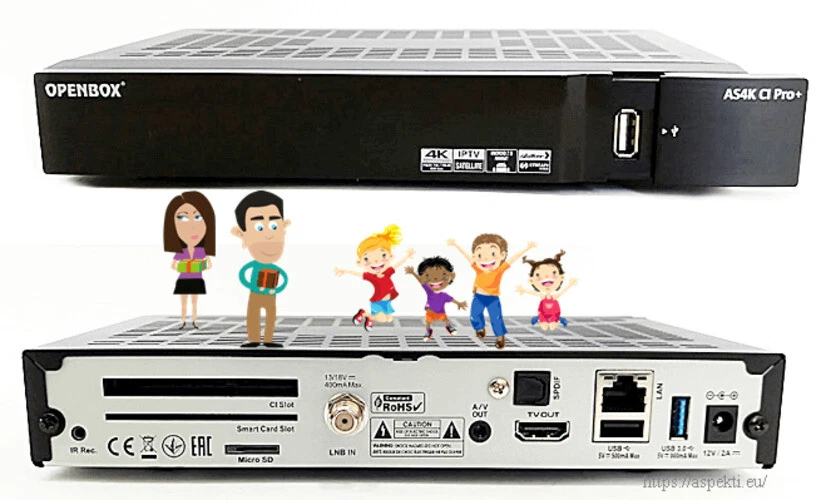 Openbox AS4K CI Pro+ Hisilicon Hi3798Mv200 2GB/16GB - Bild 4 von 4