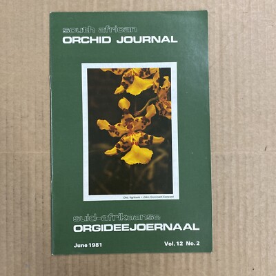 South African Orchid Journal June 1981 Vol 12 No 2