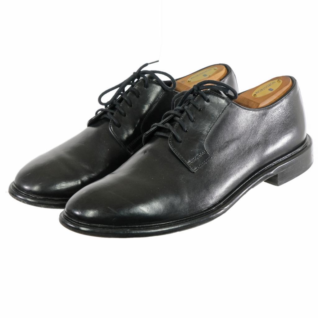 GEOX CUOIO Oxfords Dress Shoes Sz. 43.5 EU 10.5 US Black Leather