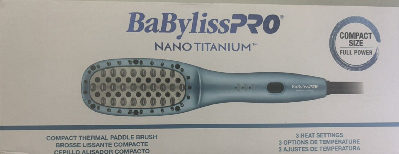 Paddle Brush Alisador Babyliss Titanium Babyliss Pro Nano Goet