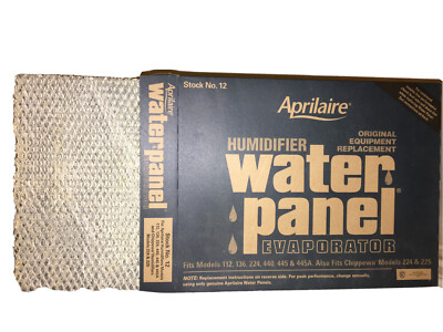 Aprilaire - 12 A1 12 Replacement Water Panel for Whole (Pack of 1), White 
