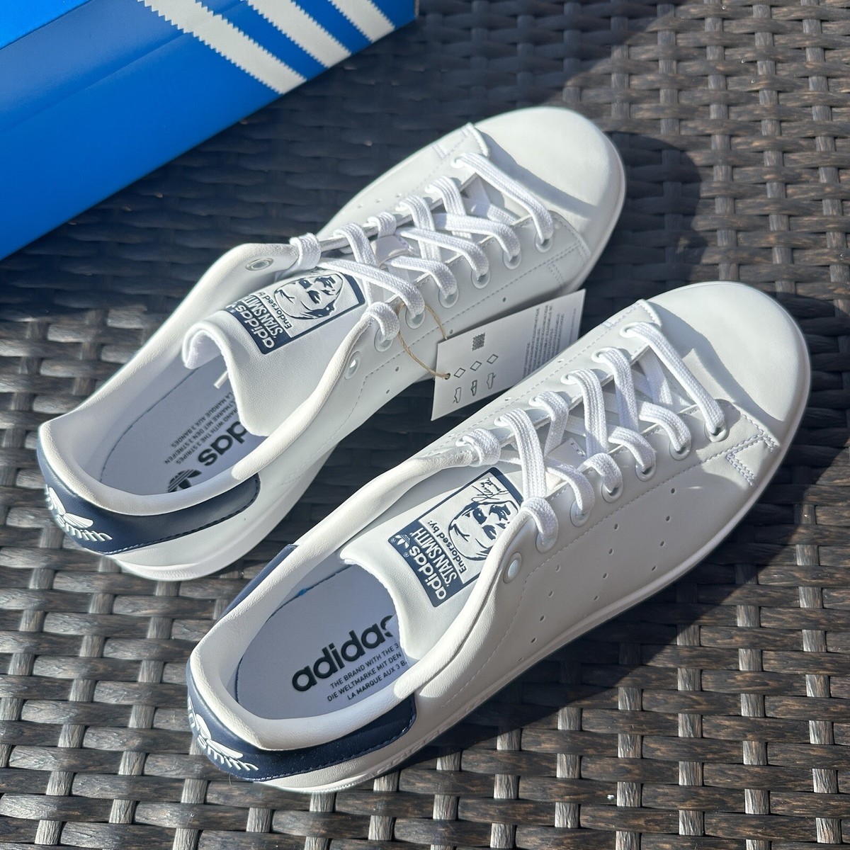 Adidas Stan Smith Primegreen White Collegiate Navy Women's Shoes