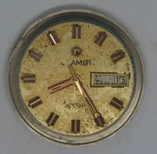 VTG ROAMER Movement, Dial & Case Back. Ref: MOD 523-5230 615. For Parts