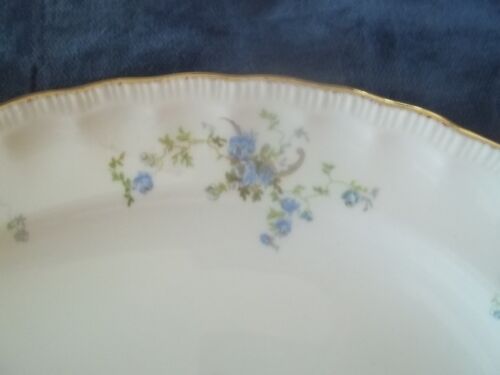 Pope Gosser " FLEURETTE" Blue Floral Pattern Oval Platter - Picture 2 of 6