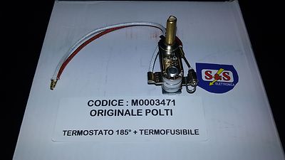Termostato Polti 185&deg;C + Termofusibile TCO 240&deg;C Per Vaporella, Lecoaspira E Forever - Ricambio Originale