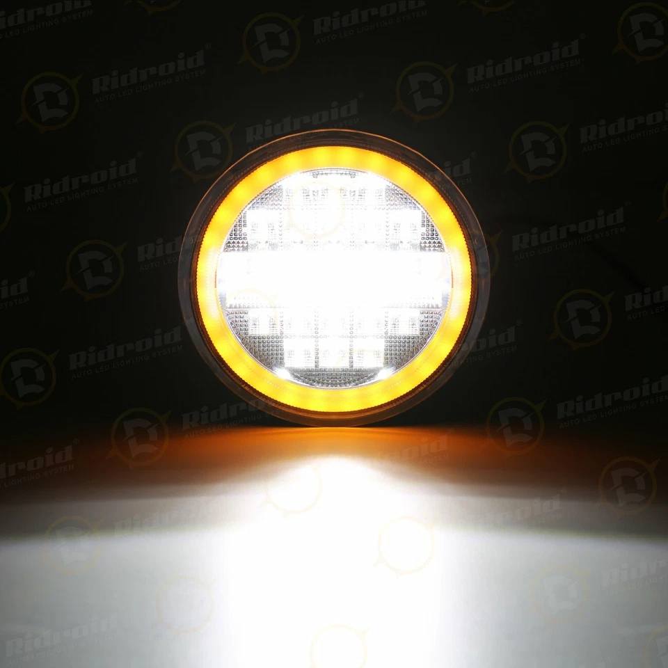 Faro proyector 5,75" 5-3/4 LED halo DRL para Chevy Caprice Chevelle Corvette Foto 4 de 4