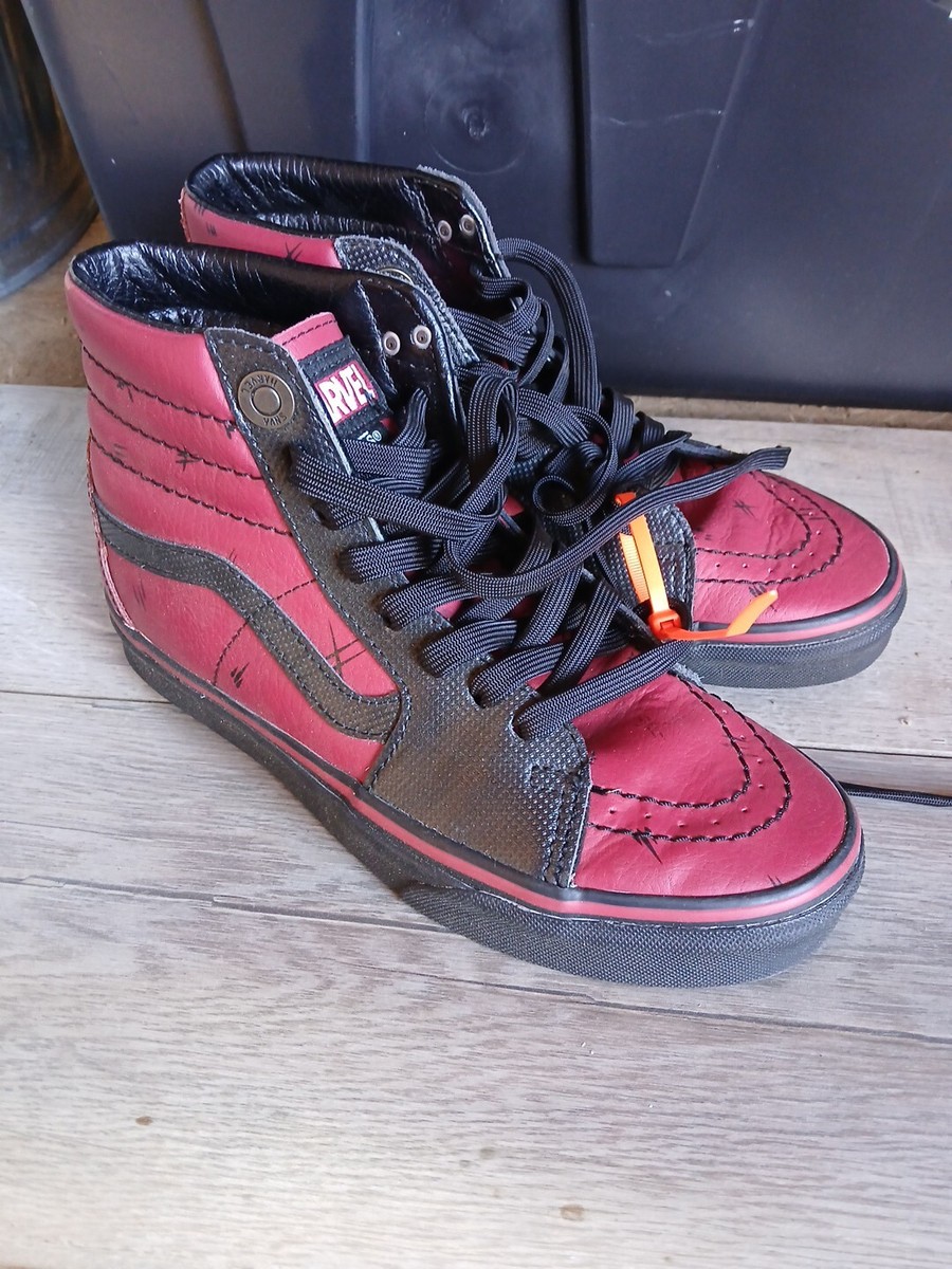 Vans x Marvel SK8-Hi Deadpool Black Red Limited Edition Sneakers