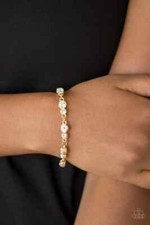 Paparazzi  Twinkle Twinkle Little STARLET Gold Bracelet