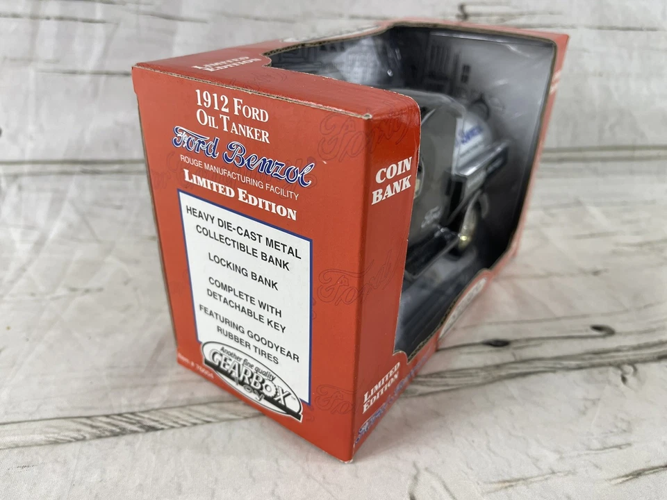 Gearbox Ford Benzol Oil Tanker 1912 Limited Edition Coin Bank NEW IN BOX - Image 2 of 4