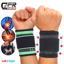 Wrist Hand Brace Support Carpal Tunnel Sprain Arthritis Gym Sports Right/Left HG