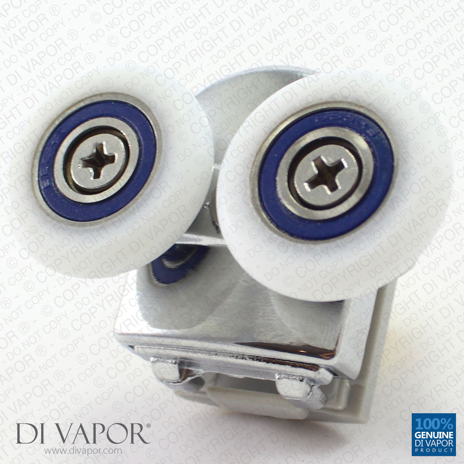 Di Vapor (R) Double Fixed Shower Door Cam Wheels 6mm to 8mm Glass